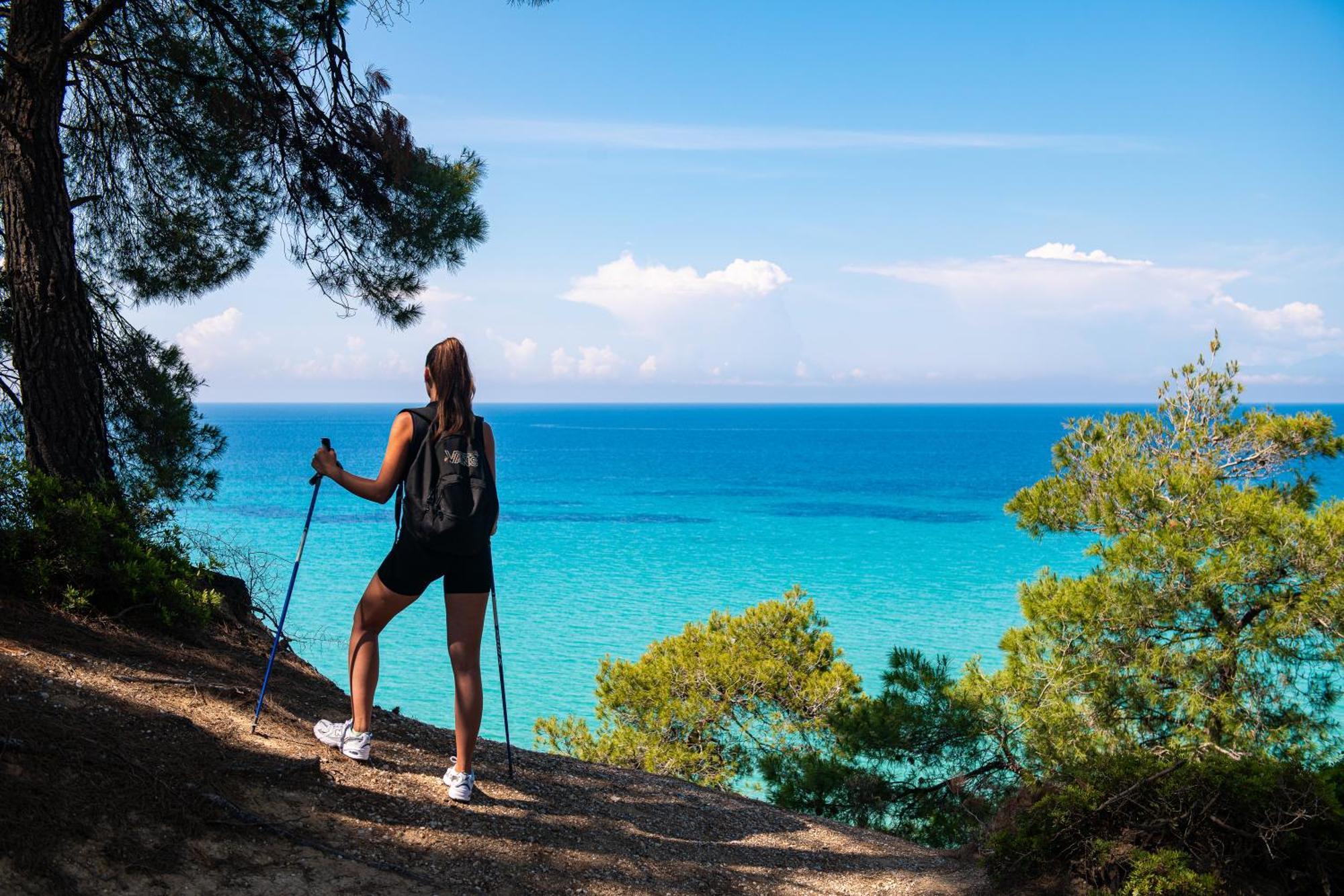 Simantro Beach Sani  Exterior foto Hiking in Crete